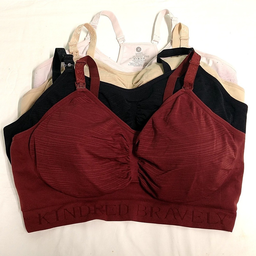 Kindred Bravely Pumping Nursing Bra Women XXL-Busty Set of 4 Multicolor